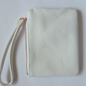 Monat Small Wallet White